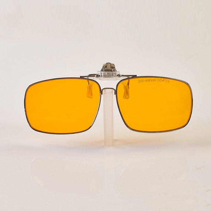 레이저 고글 Myopia Dedicated 190nm~490nm UV Blue Laser Protective Lens Clip VLT 50% - Click Image to Close